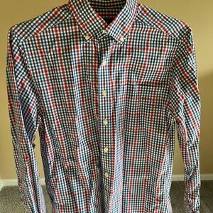 Vineyard Vines Men's Plaid Shirt - Red, Blue, White